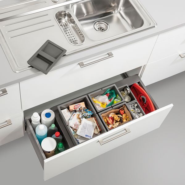Pull-out – 5-part waste sorting