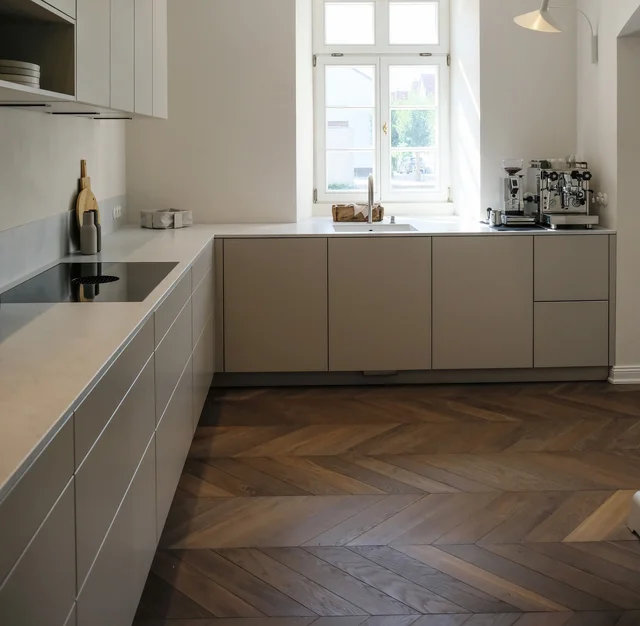 newly built kitchen