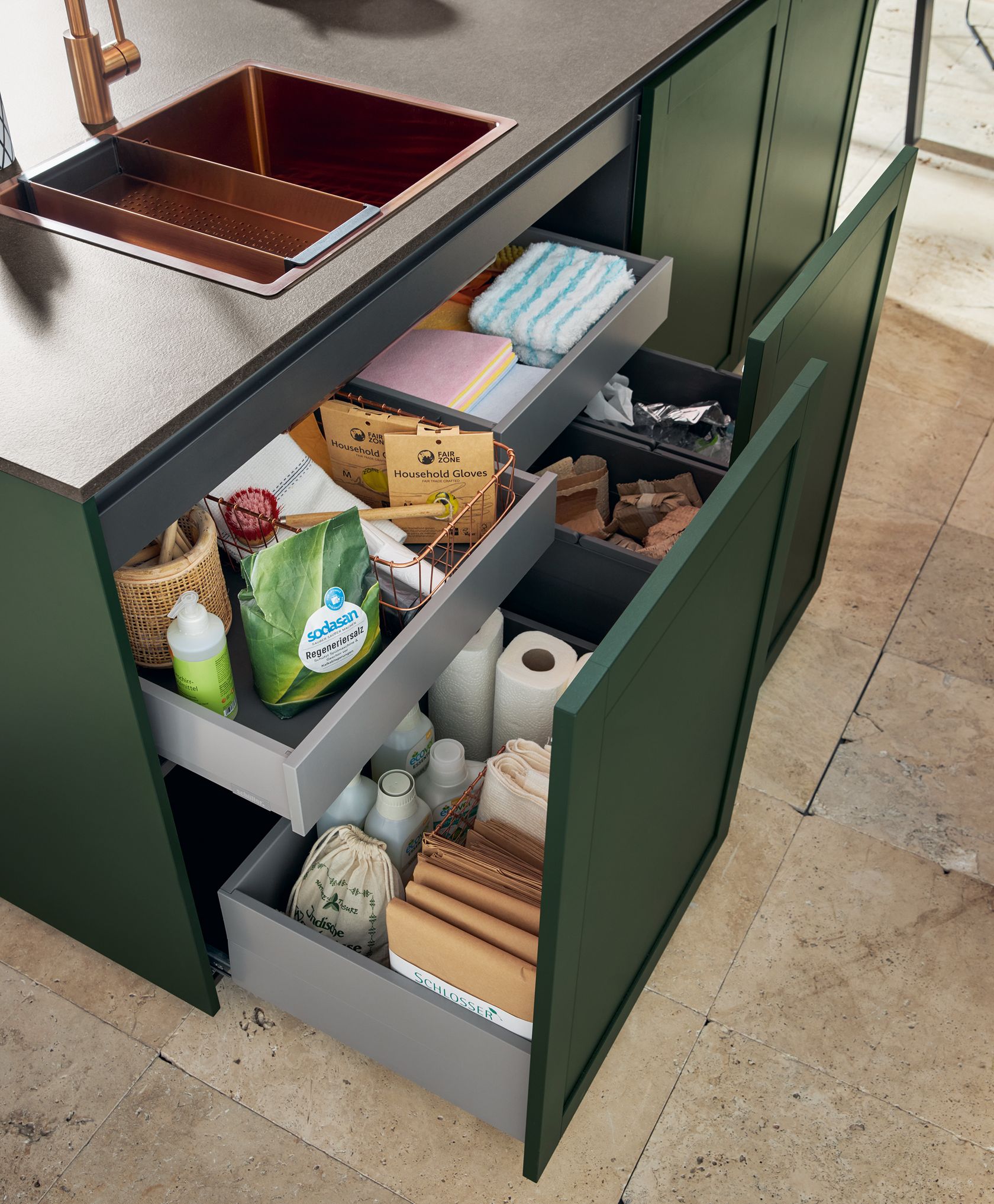 Spülenunterschrank mit Auszügen