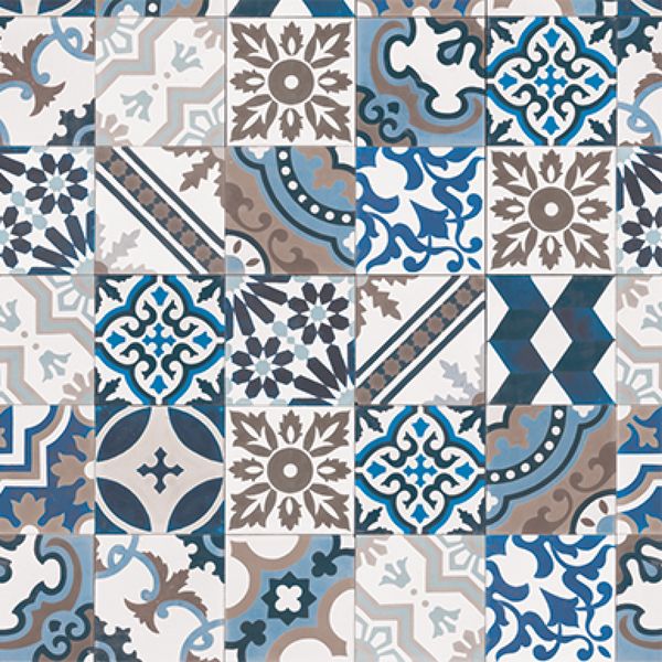 Melamine recess claddings – MM83L Tile design blue