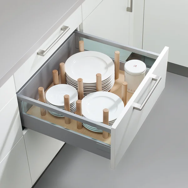 Coullissant – Coullissant avec porte-assiettes en bois