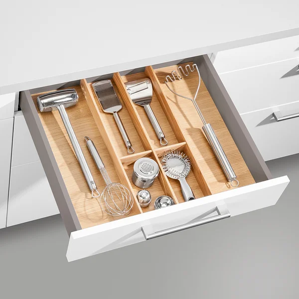 Tiroir – Bac à couverts/à utensils de cuisine, chêne naturel