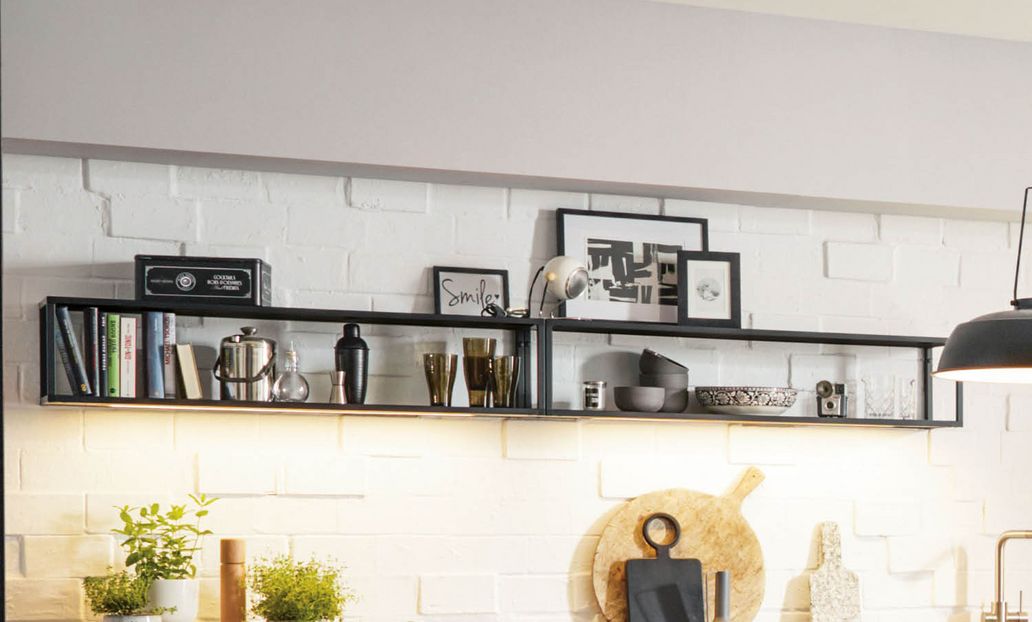 black frame rack