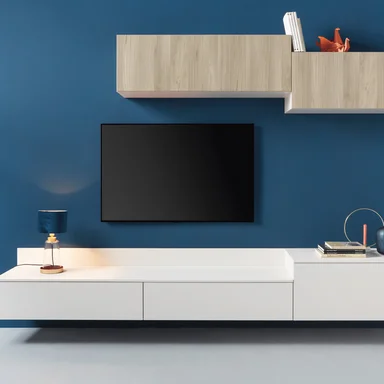 Sideboard, TV and hanging Frame Rack