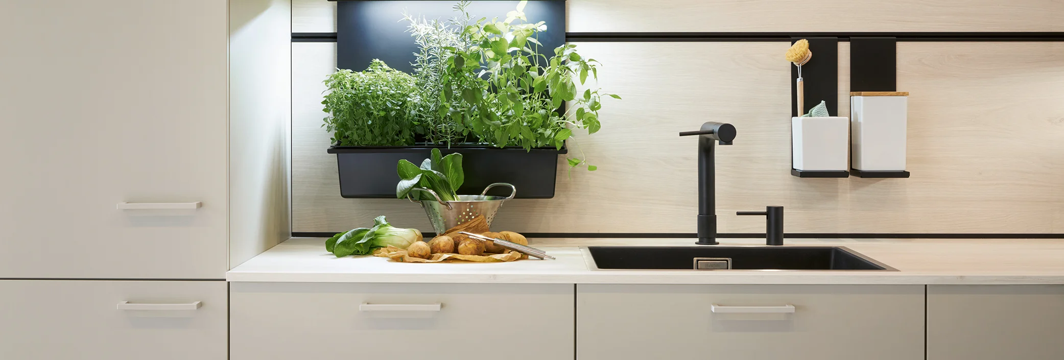 Nische Paneelsystem in der Küche