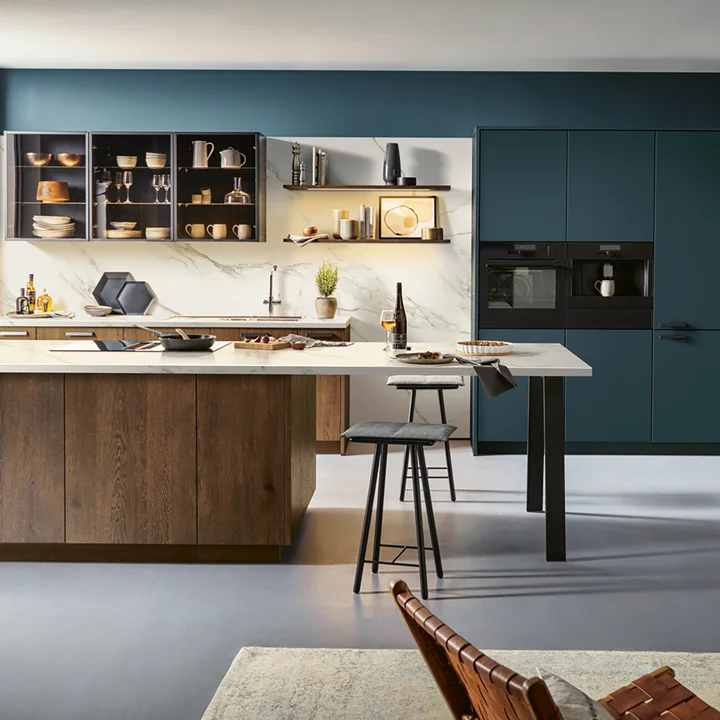 blue elegant kitchen