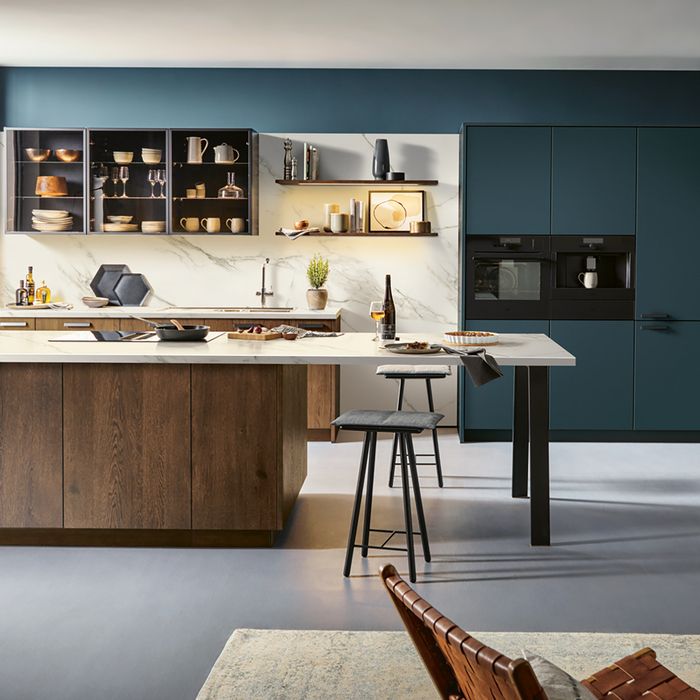 blue elegant kitchen