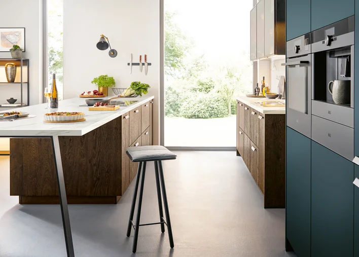 blue elegant kitchen