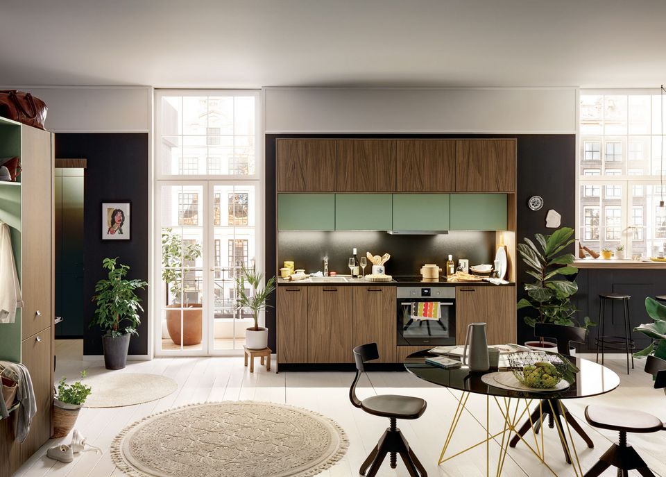 city apartment kitchen