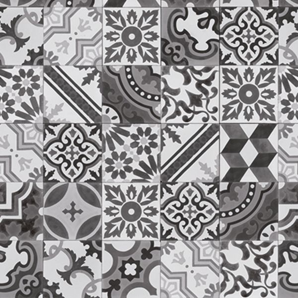 Melamine nisbekleding – MM84L Tegeldecor grijs