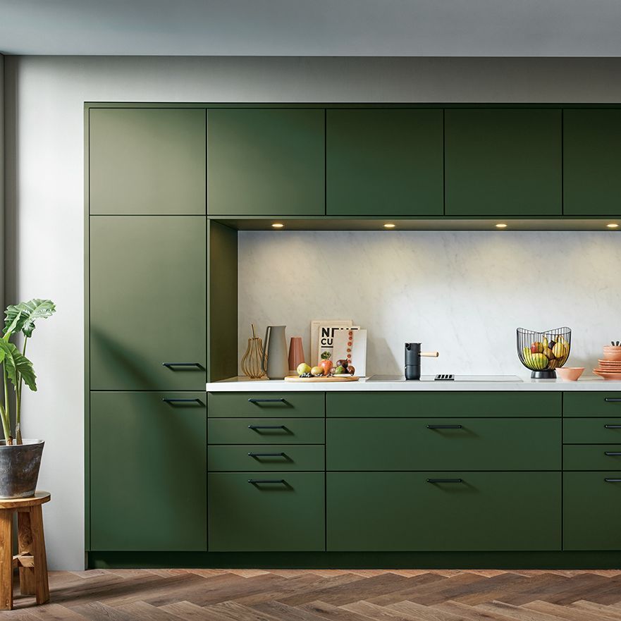 green modern worktops