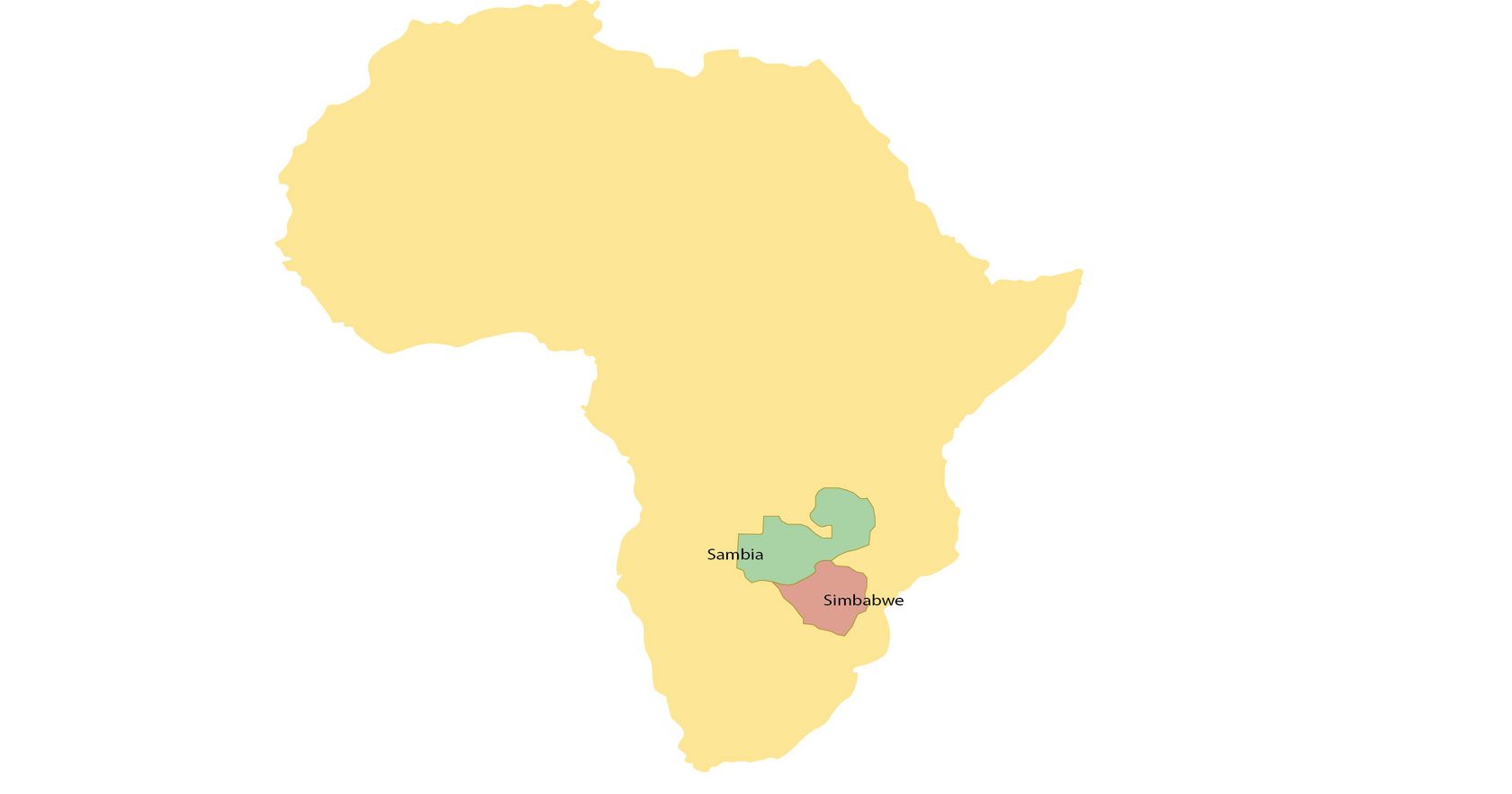 Sambia und Simbabwe