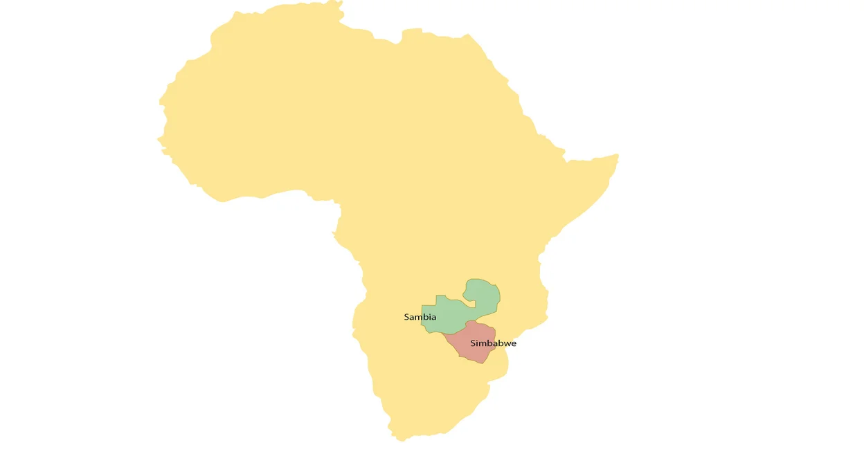 Zambia and Zimbabwe
