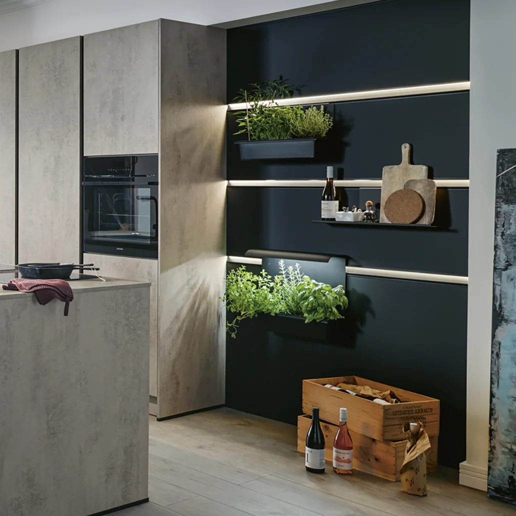 grey modern kitchen