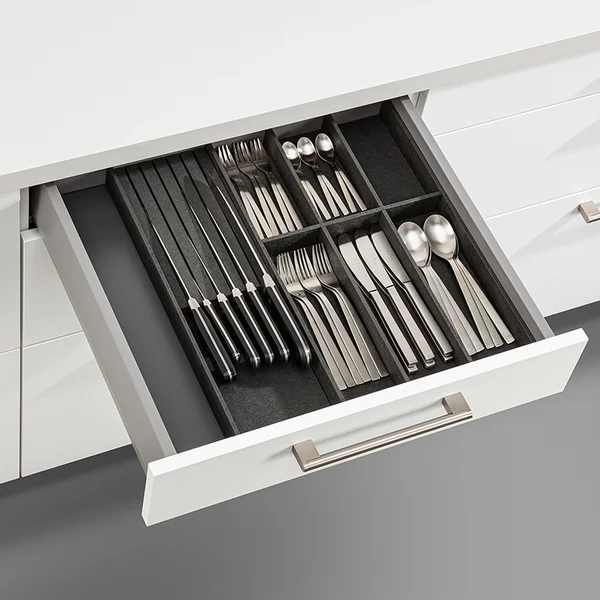 Schüller Insert bloc à couteaux OrganiQ noir lave